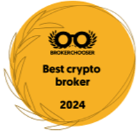 Testsiegel: Mit dem Testsiegel (Best Crypto Broker 2024) ist eToro ausgezeichnet worden. Herausgeber: BrokerChooser