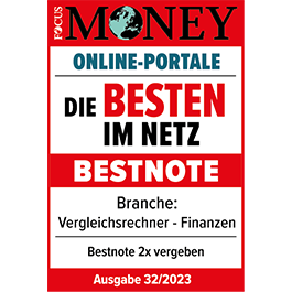 Testsiegel "Die besten im Netz" von Focus Money